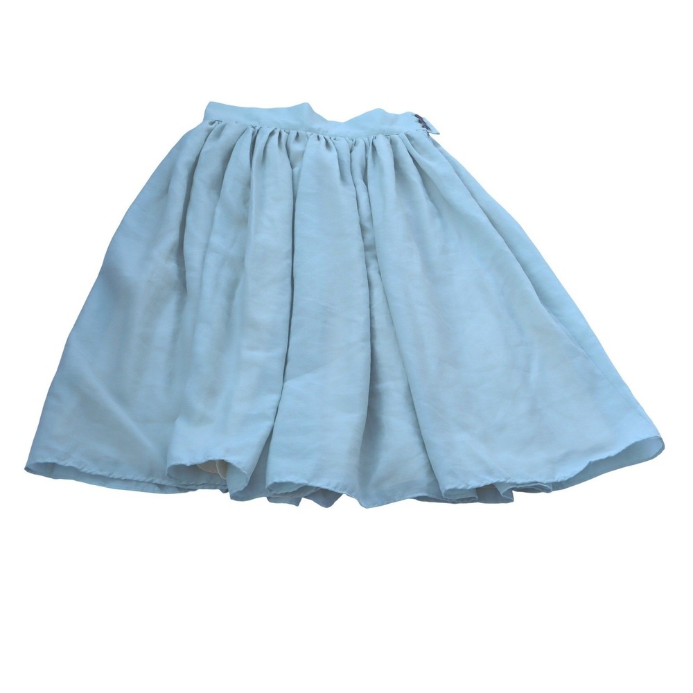 Rijina Sage Green High Waisted Women Skirt Size M Side Button Chiffon Lined 25"L